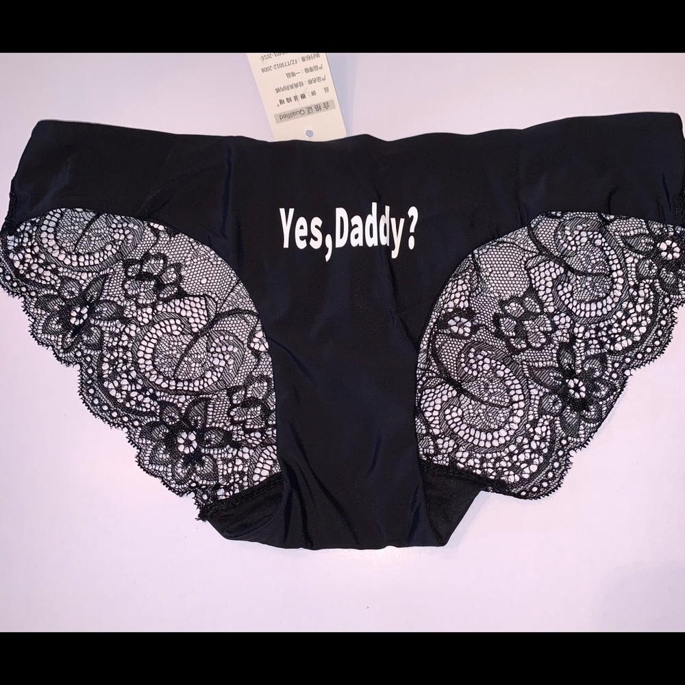 🖤BLACK YES, DADDY? PANTIES